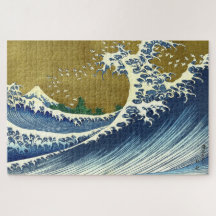 De kleur van de grote golf | Hokusai |