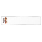 De kleur van de herfst Pumpkin Spice Coffee Herfst Korte Tafelloper (Horizontaal)