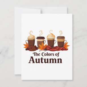 De kleur van de herfst Pumpkin Spice Coffee Herfst Save The Date