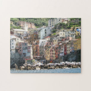 De kleur van de Italiaanse Riviera Cinque Terra Legpuzzel