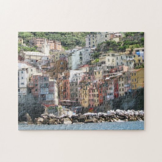 De kleur van de Italiaanse Riviera Cinque Terra Legpuzzel (Horizontaal)