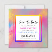 De Kleur van de lente sparen de de uitnodigingen v Magnetische Uitnodiging (Voorkant)