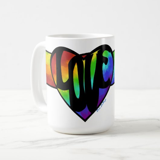 De kleur van de liefde mok (Voorkant links)