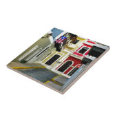 de kleur van de oude San Juan Puerto Rico Tegeltje (Zijkant)