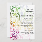 De kleur van de Uitnodiging van de Muziek (Voorkant)