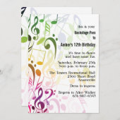 De kleur van de Uitnodiging van de Muziek (Voorkant / Achterkant)