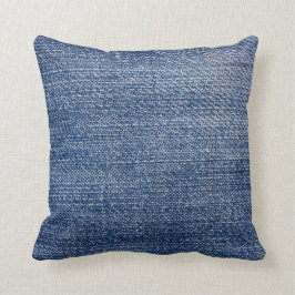 De kleur van Denim Pillow Kussen