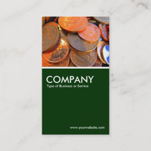 De kleur van geld - donkergroen visitekaartje