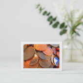 De kleur van geld (omrand) visitekaartje (Staand voorkant)