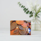 De kleur van geld visitekaartje (Staand voorkant)