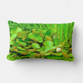 De kleur van Groen Pond Sierkussen Kussen