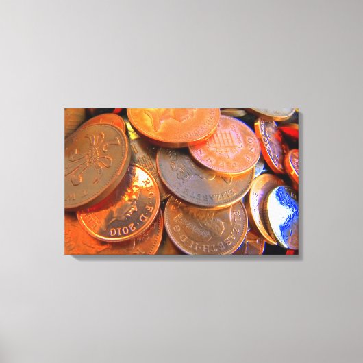 De kleur van het geld canvas afdruk (Voorkant)