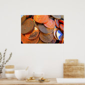 De kleur van het geld poster (Keuken)