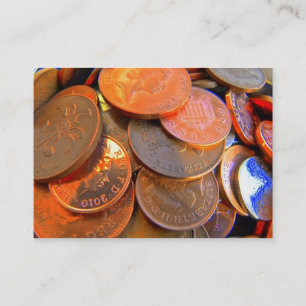 De kleur van het geld visitekaartje