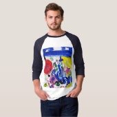 DE KLEUR VAN HET T-shirt VAN MUZIEK (Voorkant volledig)