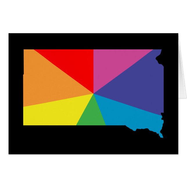 de kleur van het zuiddakota barst (Voorkant Horizontaal)