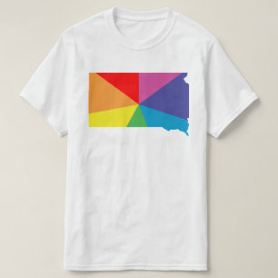 de kleur van het zuiddakota barst t-shirt