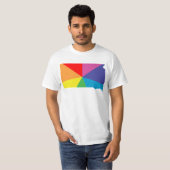de kleur van het zuiddakota barst t-shirt (Voorkant volledig)