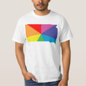 de kleur van het zuiddakota barst t-shirt (Voorkant)