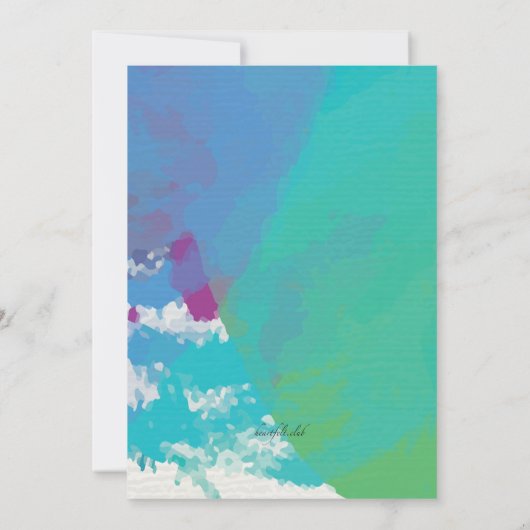 De kleur van muziek 2 Uitnodiging (Achterkant)