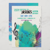 De kleur van muziek 2 Uitnodiging (Voorkant / Achterkant)