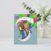 De kleur van muziek briefkaart (Staand voorkant)