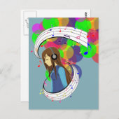 De kleur van muziek briefkaart (Voorkant / Achterkant)
