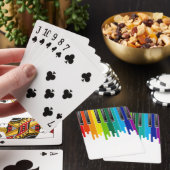 De Kleur Van Muziekaartspellen Pokerkaarten (Insitu)