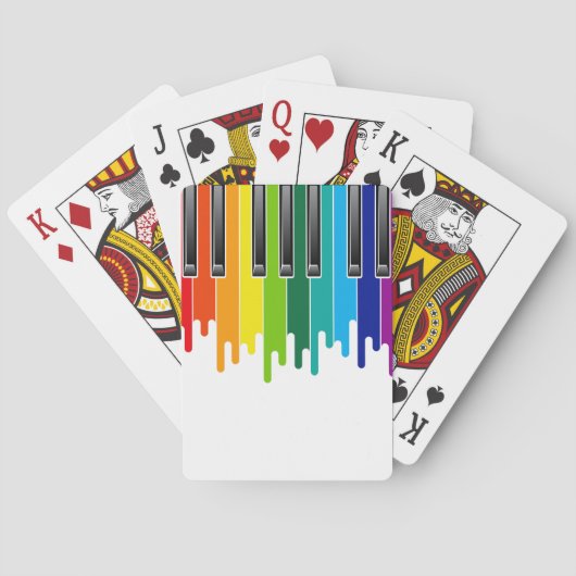 De Kleur Van Muziekaartspellen Pokerkaarten (Achterkant)