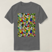 De kleur van Parrots en van Parakeets PT SKY T-shirt (Design voorkant)