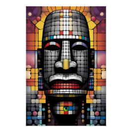 De kleur van RapaNui Perfect Poster