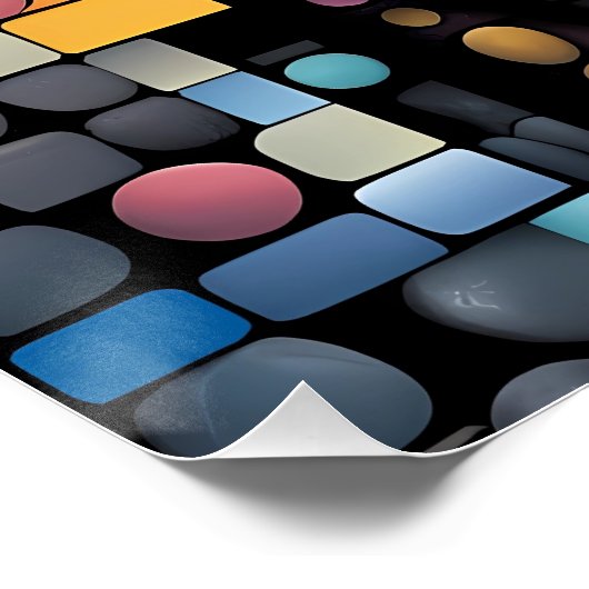 De kleur van RapaNui Perfect Poster (Hoek)