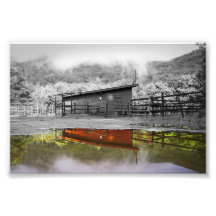 De kleur van reflectie afdrukken