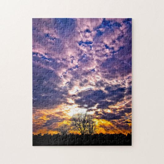 De kleur van Zonsondergangen Spectrum - 11x14 - pc Legpuzzel (Verticaal)