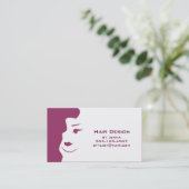 De kleur wijzigen - Haarstylist Cosmetologist Bus Visitekaartje (Staand voorkant)