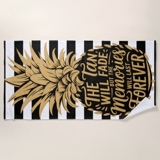 De kleur zal verdwijnen, maar de herinneringen zul strandlaken (Voorkant)