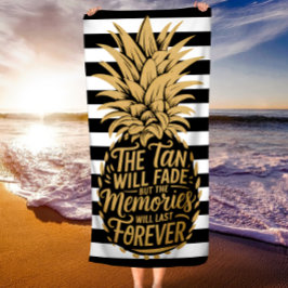 De kleur zal verdwijnen, maar de herinneringen zul strandlaken