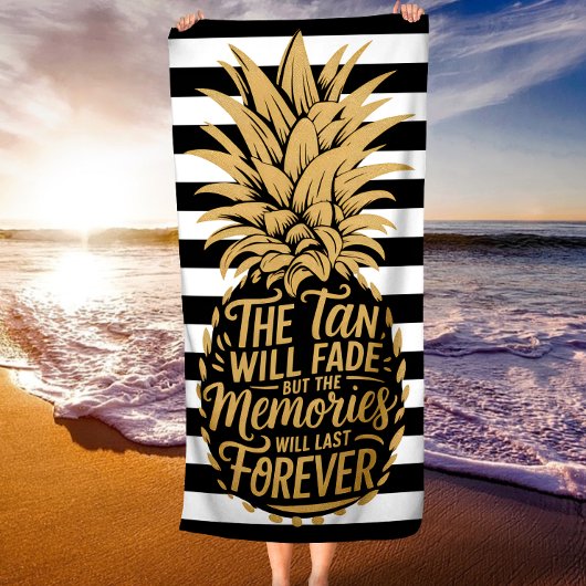 De kleur zal verdwijnen, maar de herinneringen zul strandlaken