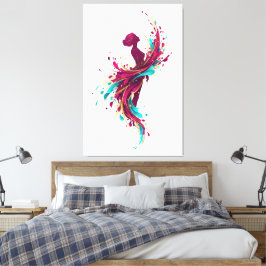 De Kleuren Binnenin Canvas Afdruk
