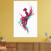 De Kleuren Binnenin Canvas Afdruk (Insitu (Woonkamer))