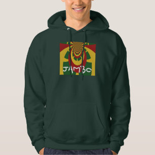 De Kleuren Hoodie van Hakuna Matata Jamaïca Rasta