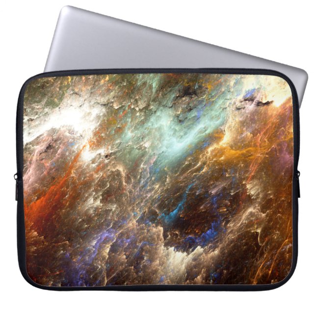 De kleuren in de reeks, Fancy verf. Achtergrond Laptop Sleeve (Voorkant)