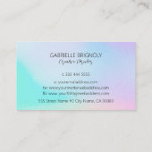 De kleuren mengen moderne achtergrond visitekaartje (Achterkant)