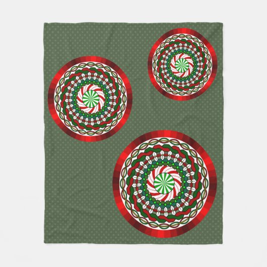De kleuren van Christmas Fleece Deken (Voorkant)