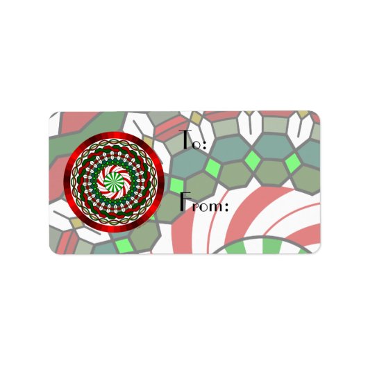 De kleuren van Christmas Gift Label (Voorkant)