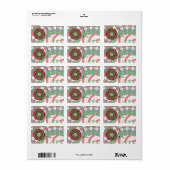 De kleuren van Christmas Gift Label (Full Sheet)