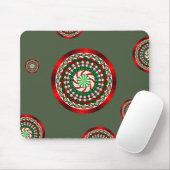 De kleuren van Christmas Mousepad Muismat (Met muis)