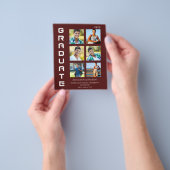 De Kleuren van de begroting Wit & Maroon Afstudere Flyer (Hand)