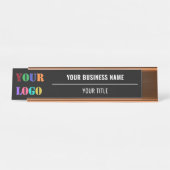 De Kleuren van de douane en Doopvont Uw Eigen Bord Bureau Naambordje (Voorkant)