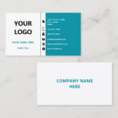 De Kleuren van de douane en Doopvont Uw Visitekaar Visitekaartje (Voorkant / Achterkant)